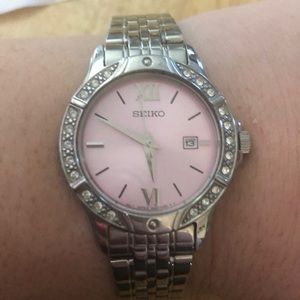 Women’s Seiko watch.